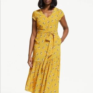 Boden Amy Midi Dress - Dijon Wild Posy